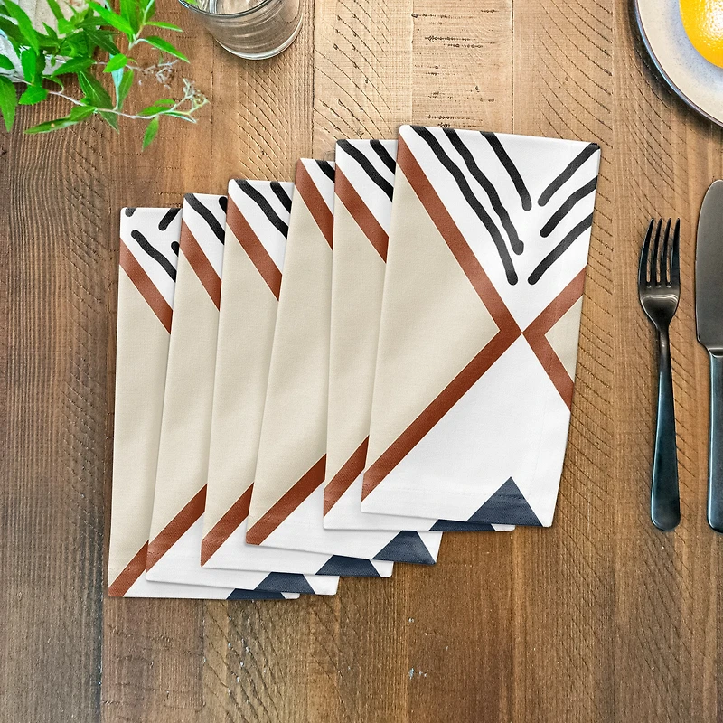 Diamond Triangle 10" x 10" Cotton Twill Napkin