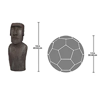 Design Toscano® 16" Small Easter Island Ahu Akivi Moai Monolith Statue