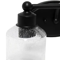 Lalia Home Studio Loft Black Light Metal & Glass Vanity