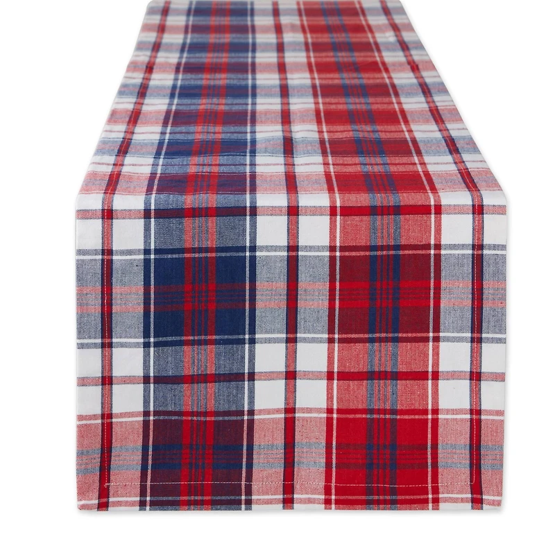 DII® 108" Americana Plaid Table Runner