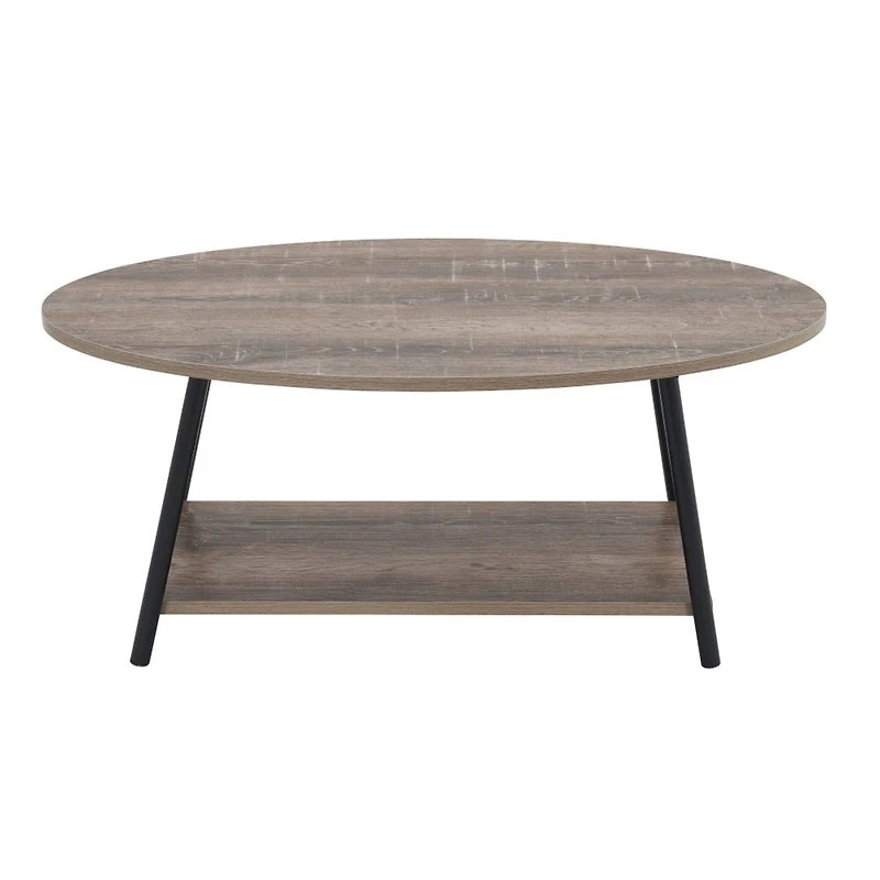 Household Essentials 39" Jamestown Oval Coffee Table