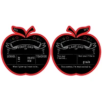 RoomMates Last or First Day of School Double-Sided Apple Chalkboard
