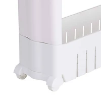 Simplify 5-Tier Slim Slide-Out White Storage Cart