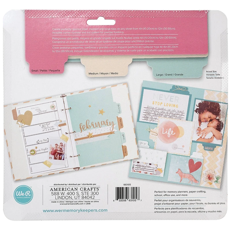 We R Memory Keepers® Tab Punch Board, 8.51" x 9.26