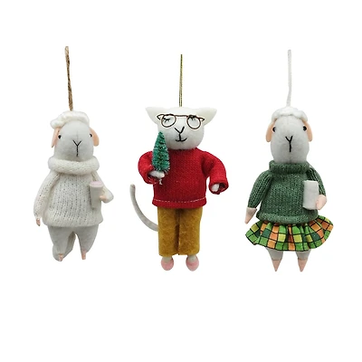 Assorted 5.5" Fabric Sheep Ornament, 1pc. by Ashland®