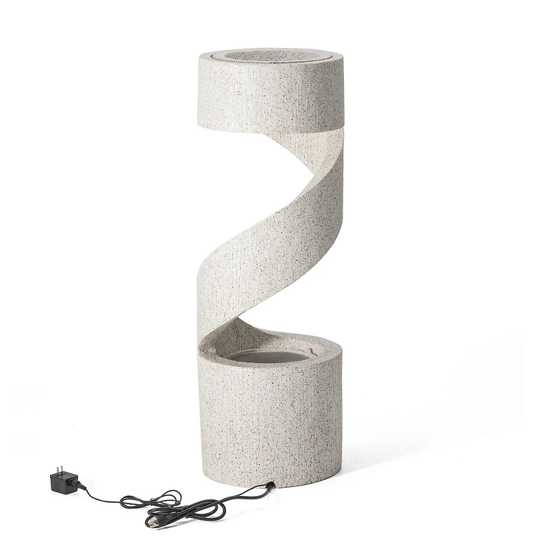 Glitzhome® 3.5ft. Curving Shaped Outdoor LED Fountain