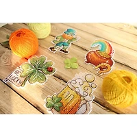 MP Studia St. Patrick's Day Magnets Plastic Canvas Counted Cross Stitch Kit