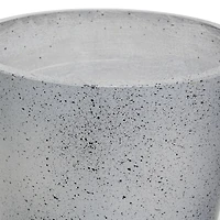 Set of 2 Grey MgO Contemporary Planter 14", 16"