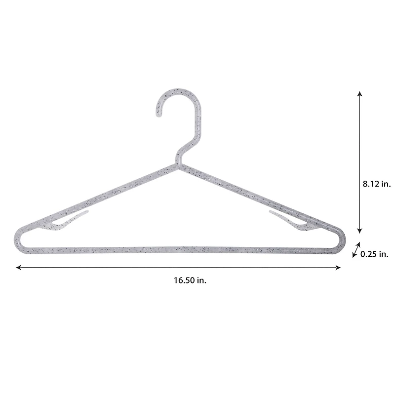 Simplify Grey Granite Look Design Hangers, 10ct.