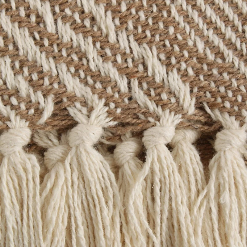 DII® Stone Basket Weave Woven Throw