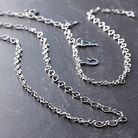 Bead Landing™ Oval Link Rhodium Chain, 36"