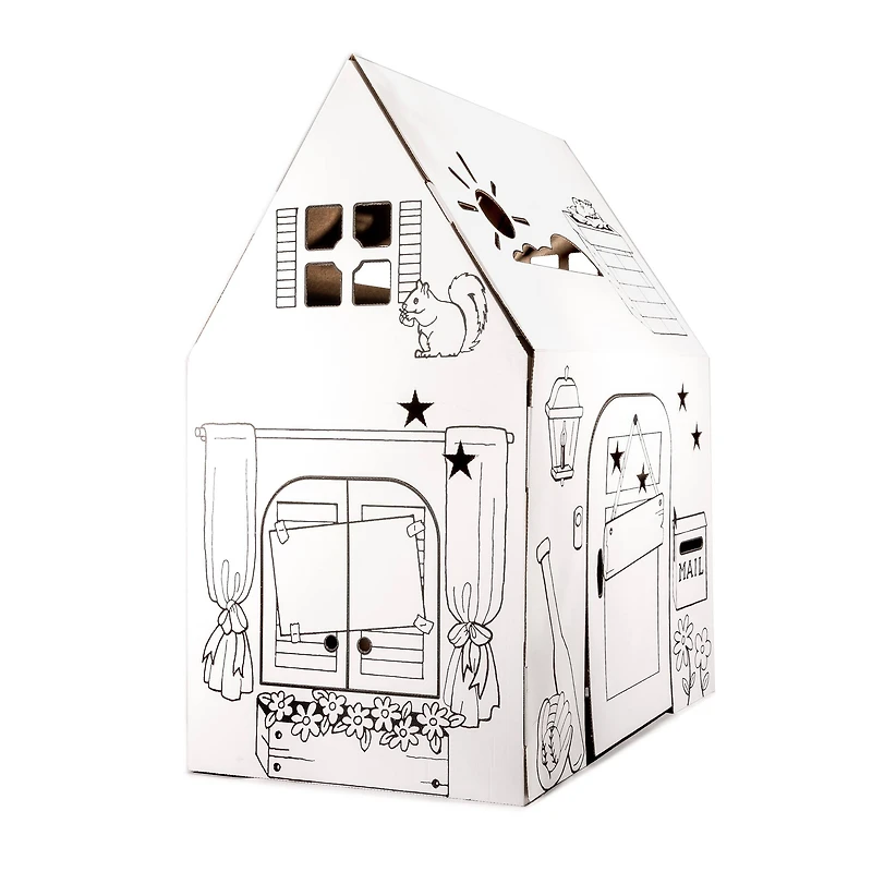 Easy Playhouse Cardboard Clubhouse