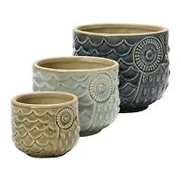 Hello Honey® Decorative Stoneware Owl Containers