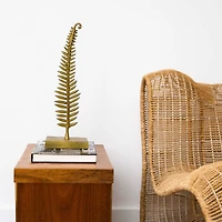 17" Gold Leaf Sculpture Decorative Accent