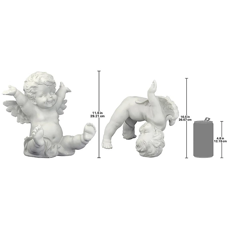 Design Toscano Topsy and Turvey the Cherub Twins Statues Set