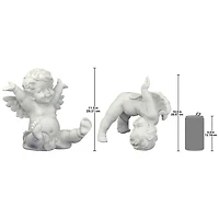 Design Toscano Topsy and Turvey the Cherub Twins Statues Set