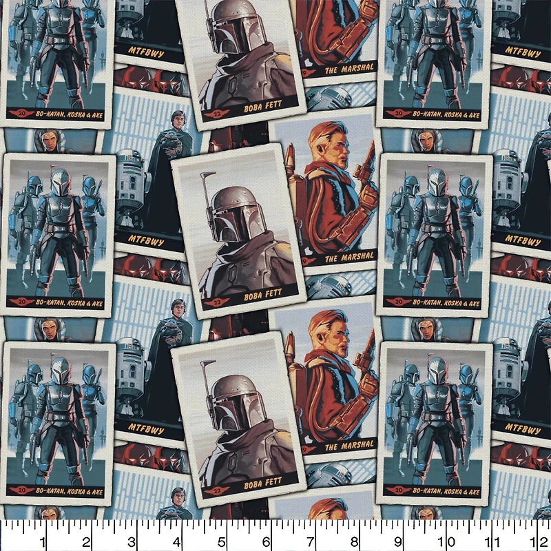 The Mandalorian New Card Stacks Precut Cotton Fabric