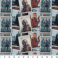 The Mandalorian New Card Stacks Precut Cotton Fabric