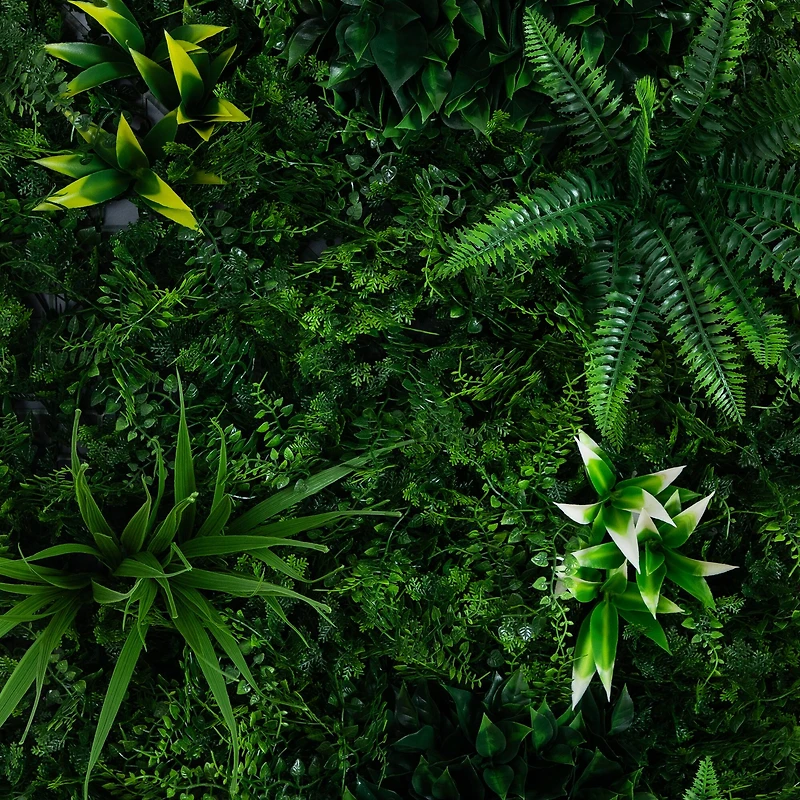 20" x 40" Framed Costa Rican Forest Artificial Living Wall Art Panel