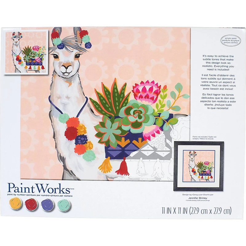 Dimensions® PaintWorks™ Paint-by-Number Kit, Canyon Llama