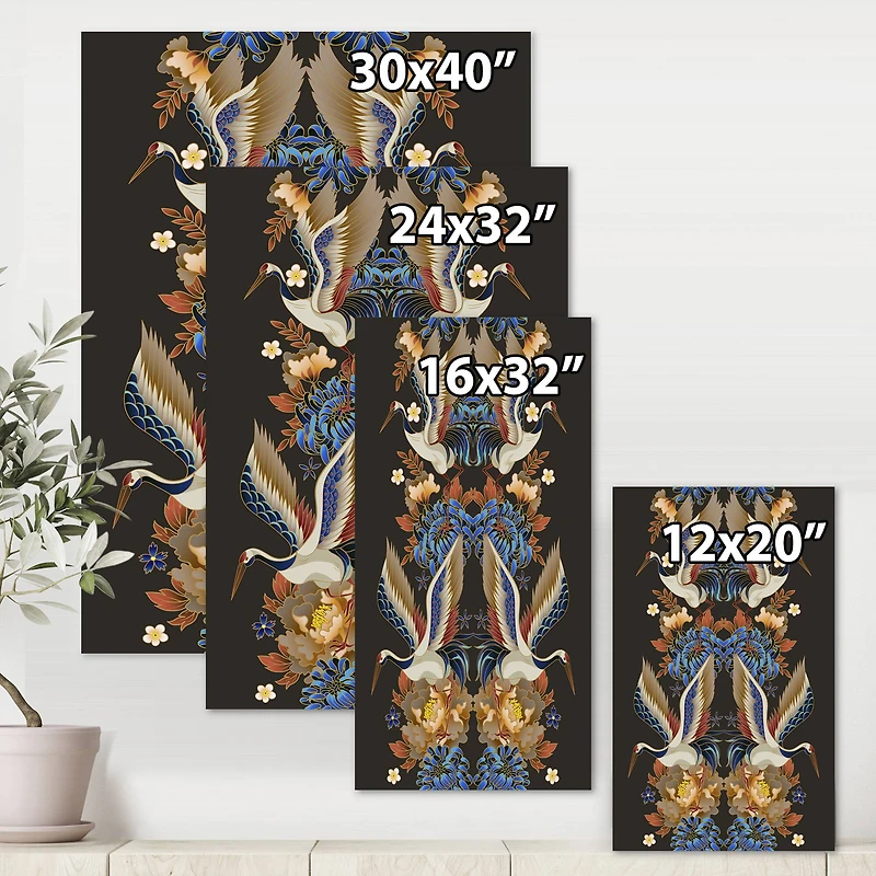Designart - Chinoiserie With Birds and Peonies IX