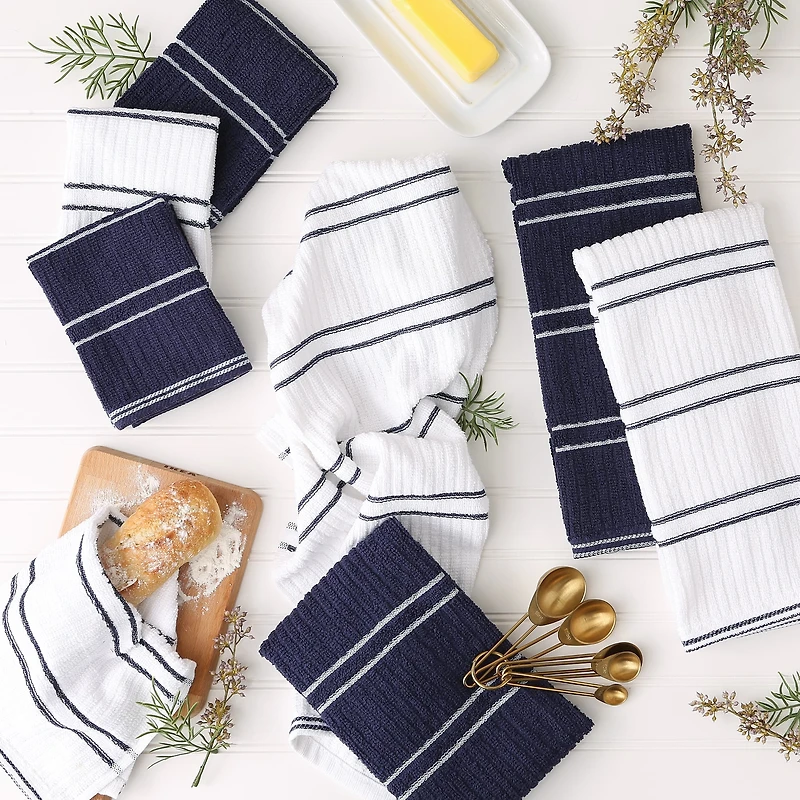 DII® Ribbed Terry Dishtowel & Dishcloth Set