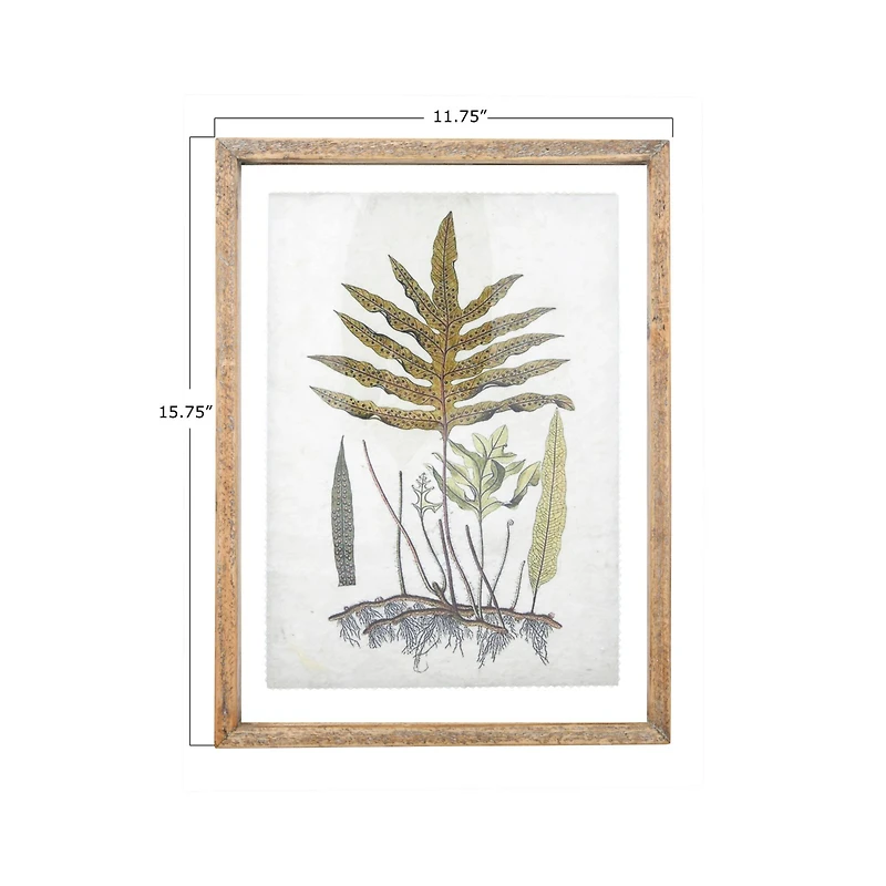 Hello Honey® Botanical Print on Textured Material Wood Framed Wall Décor Set