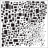 The Crafter's Workshop Cubist Stencil, 6'' x 6''