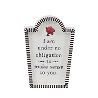 Assorted 7" Black & White Stripe Sentiment Tabletop Sign by Ashland®