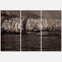 Designart - Gold Cliffs In The Fog