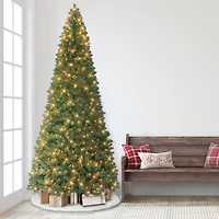 9ft. Pre-Lit Virginia Pine Artificial Christmas Tree, Clear Incandescent Lights