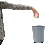 Bath Bliss Gray Trash Can