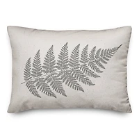 Neutral Fern Throw Pillow 14" x 20"