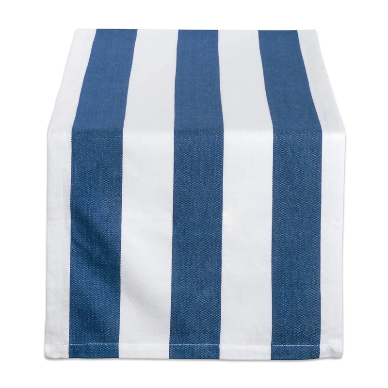 DII® 108" Navy & White Dobby Stripe Table Runner