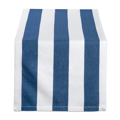 DII® 108" Navy & White Dobby Stripe Table Runner