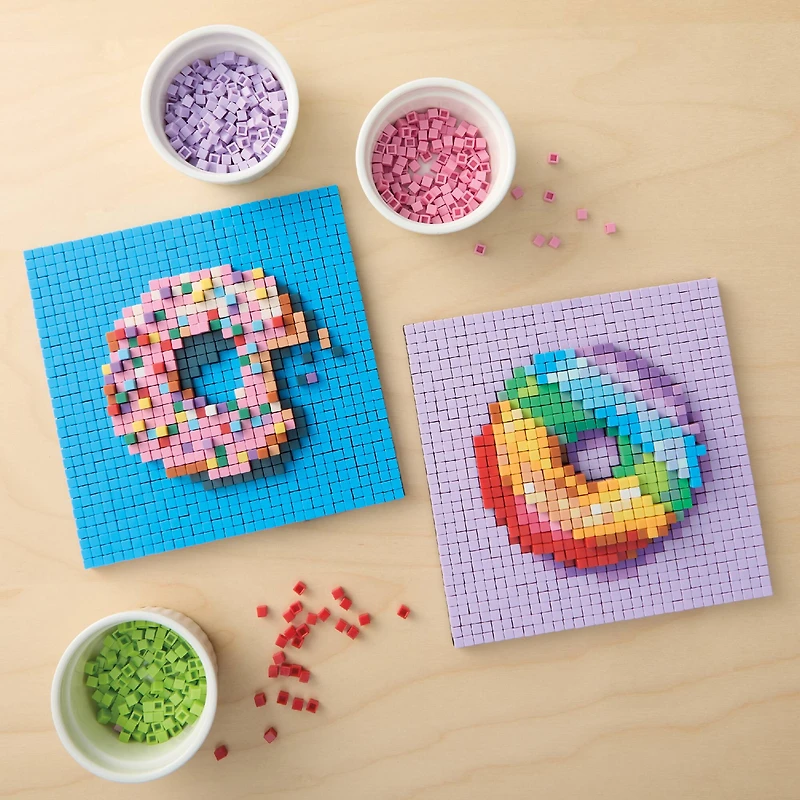 Donuts Pixelated Brick Art Kit by Make Market®