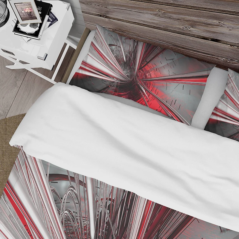 Designart 'Fractal 3D Deep into Middle' Modern & Contemporary Bedding Set