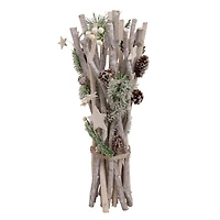 18" Natural Branch Christmas Bundle with Stars and Berries