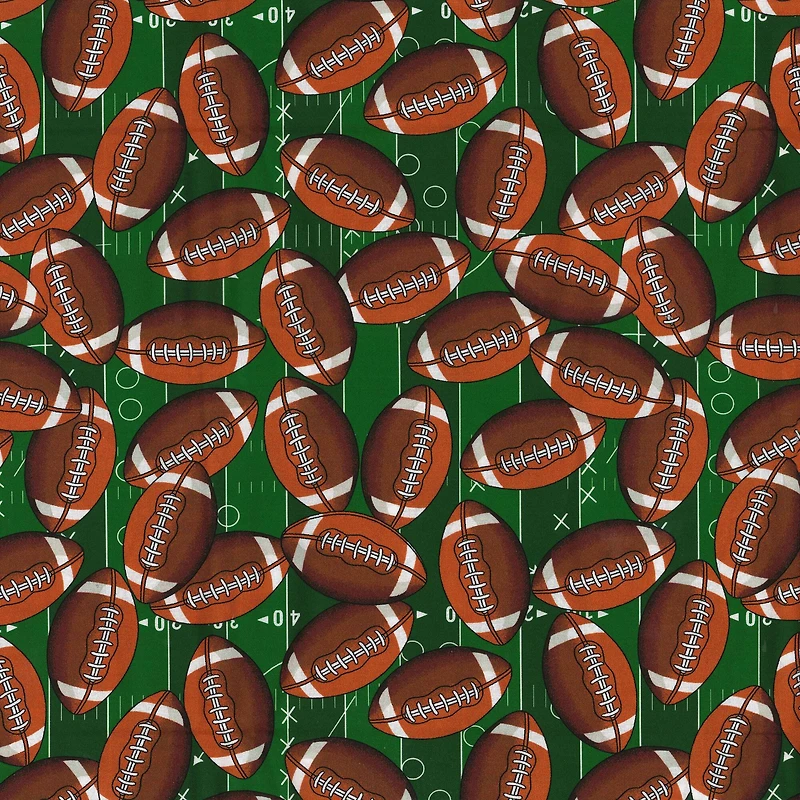 Fabric Traditions Football Toss Cotton Fabric