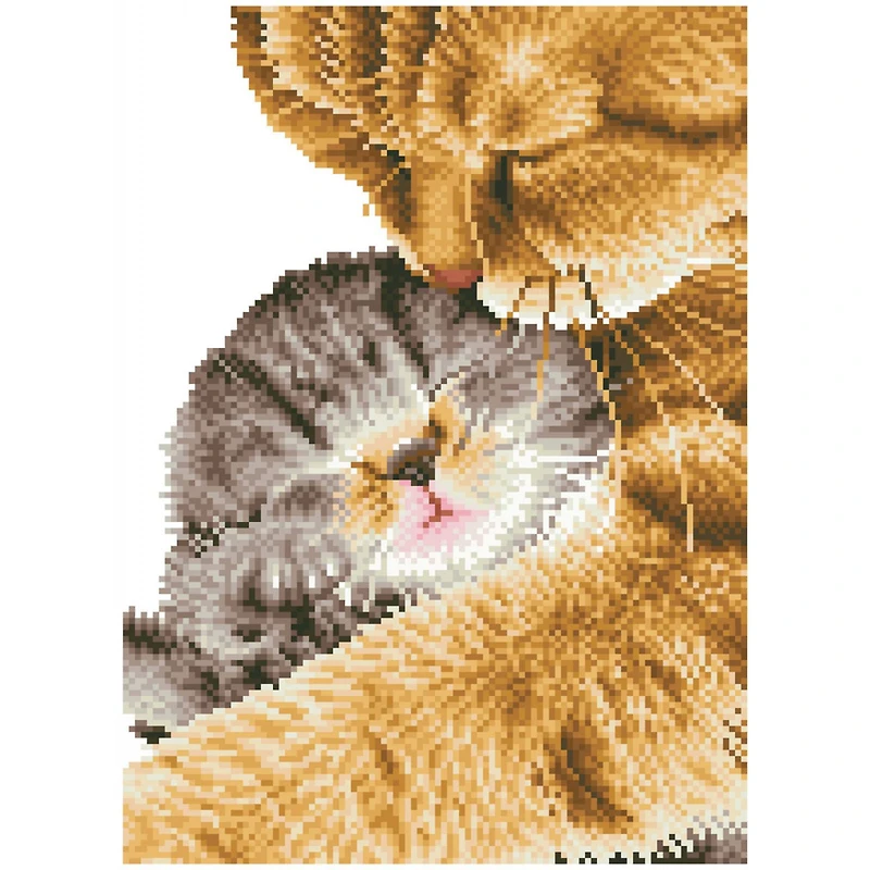 Diamond Dotz® Intermediate Tender Moment with Frame Diamond Painting Kit