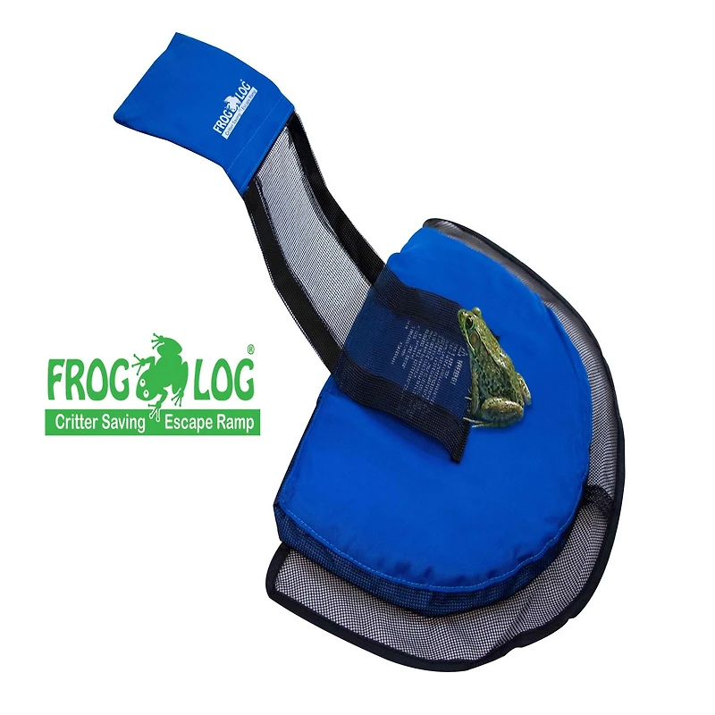 Swim Central 25.5" Blue & Black Swimming Pool Critter Saving Escape Ramp