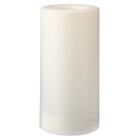 White 3" x 6" LED Outdoor Pillar Candle By Ashland®