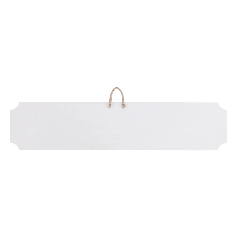 18" Whitewashed Wood Rectangle Plaque by Make Market®