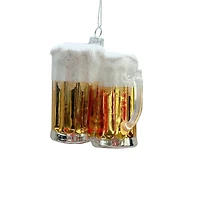 3.75" Beer Mugs Glass Ornament by Ashland®