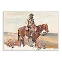 Stupell Industries Cowboy Fields And Farm Western Painting Wall Plaque