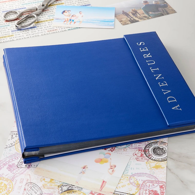 6 Pack: Navy Blue Adventures Flip Scrapbook Album by Recollections™