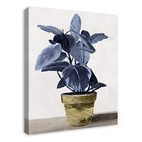 Blue Plant 24" x 30" Canvas Wall Art