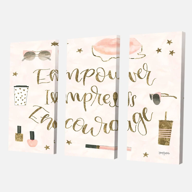 Designart - Glam Pink Ladies V