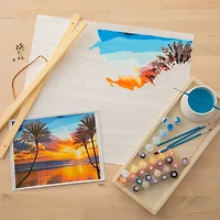 Beach Sunset with Palm Trees Paint-by-Number Kit by Artist's Loft™ Necessities™