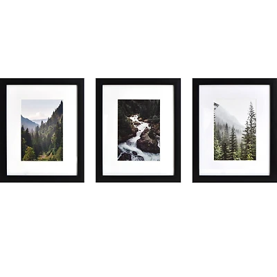 3 Pack Gallery™ Black Frame with Mat by Studio Décor®